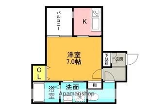 大阪府枚方市南中振1丁目【アパート】の間取り