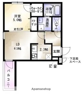 大阪府大東市諸福3丁目【アパート】の間取り