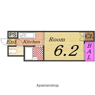 フローラルステージ桜ノ宮【302号室】の間取り