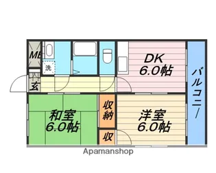 M’プラザ城東五番館【9階】の間取り