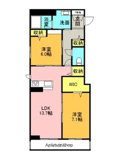 LA FONTAINE(ラ・フォンティーヌ)【3階】の間取り