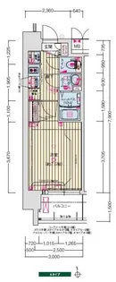 プレサンス大阪都島エレナード【8階】の間取り
