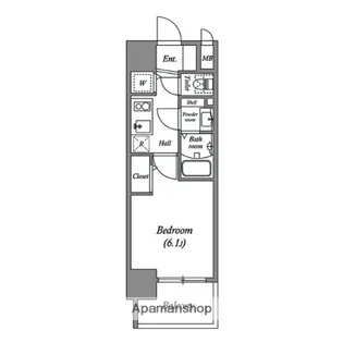 アドバンス大阪城北フィエルテ【9階】の間取り