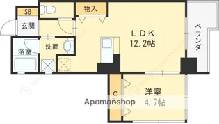 LAGRACE天六 (ラグレース天六)【5階】の間取り