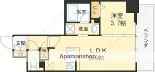 アーバネックス大阪城北【8階】の間取り
