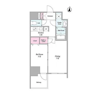 コンフォリア・リヴ新大阪WEST【0905号室】の間取り