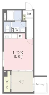 ARCENCIEL COURT京橋【404号室】の間取り