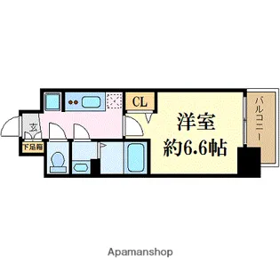 プレサンス玉造ザ・ライブ【12階】の間取り