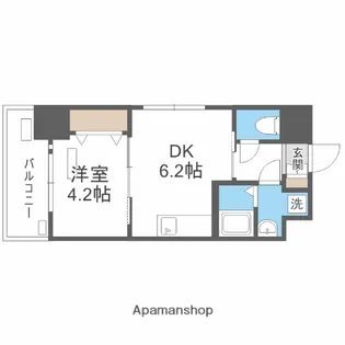 レオンヴァリエ大阪ベイシティ【10階】の間取り