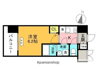 JMFレジデンス桜ノ宮【9階】の間取り