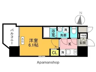 JMFレジデンス桜ノ宮【6階】の間取り