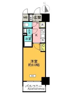 ソルテラス都島本通【6階】の間取り