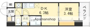 エスリードレジデンス都島デュオ【15階】の間取り