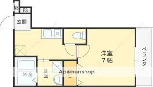 フジパレス今津中Ⅲ番館【3階】の間取り