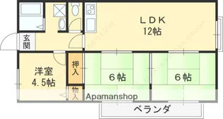 小西ハイツ【1階】の間取り