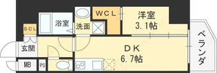 MELDIA CREST桜ノ宮KIRSCH【4階】の間取り