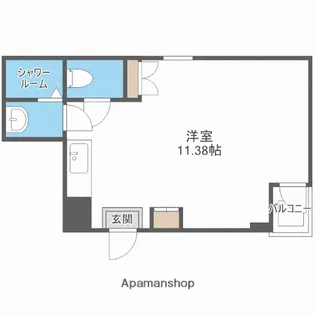 リエゾンコート弁天町【3階】の間取り