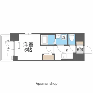 エスリード弁天町桜通レジデンス【5階】の間取り