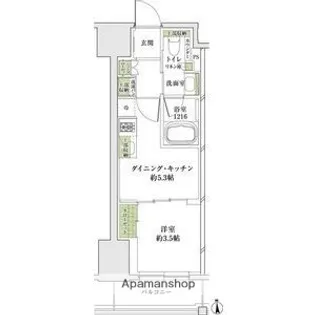 大阪府大阪市北区同心1丁目【マンション】の間取り