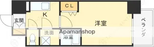ワールドアイ都島駅前【9階】の間取り