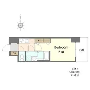 S-RESIDENCE小阪azure【3階】の間取り