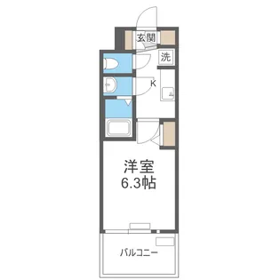 プレサンス尼崎アルモナ【10階】の間取り