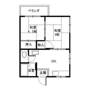 沖ハイツ【2階】の間取り