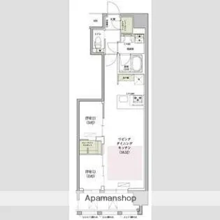 アーバネックス大阪天満宮Ⅰ【8階】の間取り