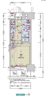 プレサンス野江内代ペルティエ【8階】の間取り