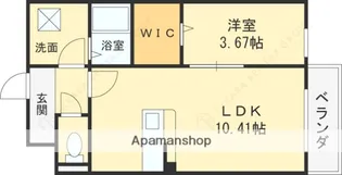 エスグランデ中崎町【1階】の間取り