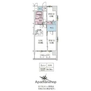 スプランディッド梅田グランノース【3階】の間取り