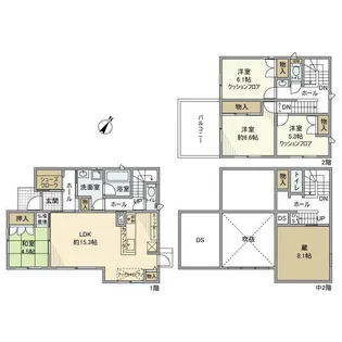 兵庫県明石市大久保町松陰【一戸建】の間取り