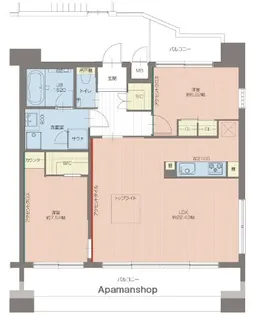 プレジオ東三国【9階】の間取り