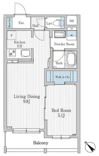 モクシオン大阪ベイ【1階】の間取り