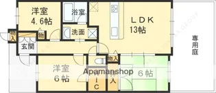 ルイシャトレ都島【1階】の間取り