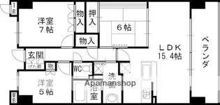 森都OSAKAイーストヴィル【2階】の間取り
