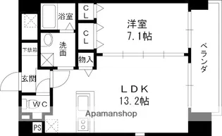 ラベニール【8階】の間取り