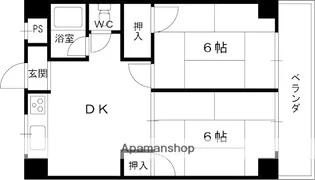 大阪府大阪市鶴見区横堤3丁目【マンション】の間取り