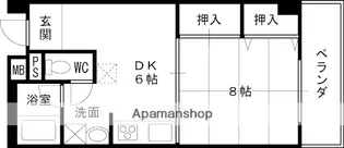 大阪府大阪市鶴見区諸口4丁目【マンション】の間取り