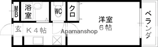 ノースコート【705号室】の間取り