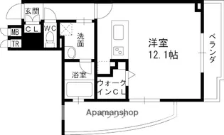 LASANTE京橋(旧エスティメゾン京橋)【7階】の間取り