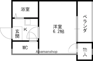 M’プラザ西三荘駅前【3階】の間取り