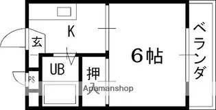 フロンティア長尾Ⅱ【3階】の間取り