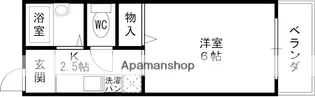 1Kの間取り画像