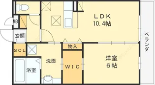 カーサヴェルデ鶴見【1階】の間取り