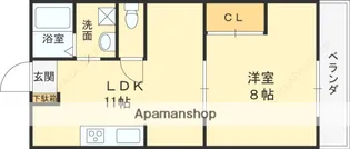 マイン京橋【3階】の間取り