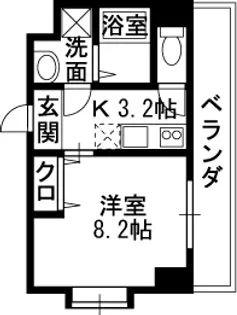 ルミエール八尾駅前【3階】の間取り