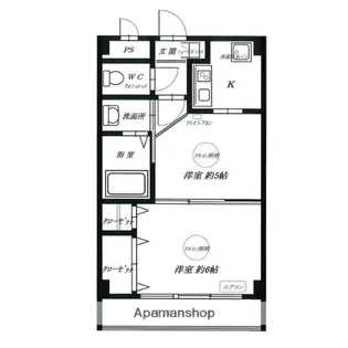 ハイツ新和【4階】の間取り