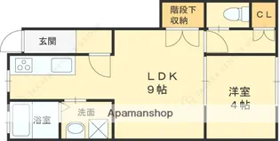 大阪府大阪市鶴見区放出東3丁目【テラスハウス】の間取り