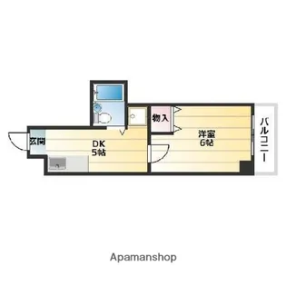 センチュリー新大阪【8C号室】の間取り